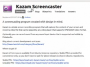 Kazam screen saver